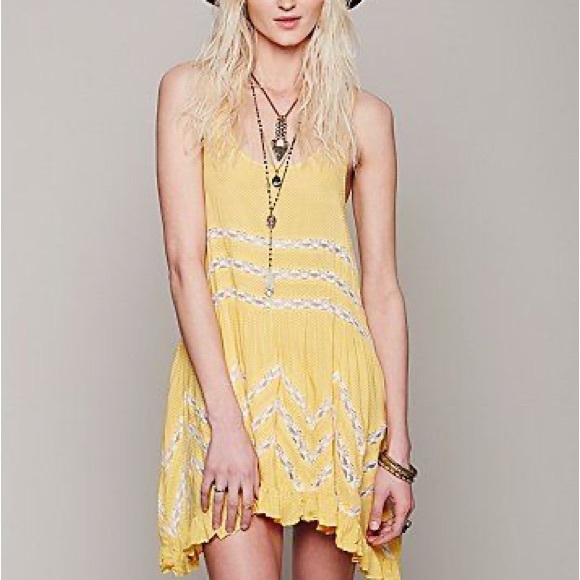 Free People Other - Free people lace trapeze dress small